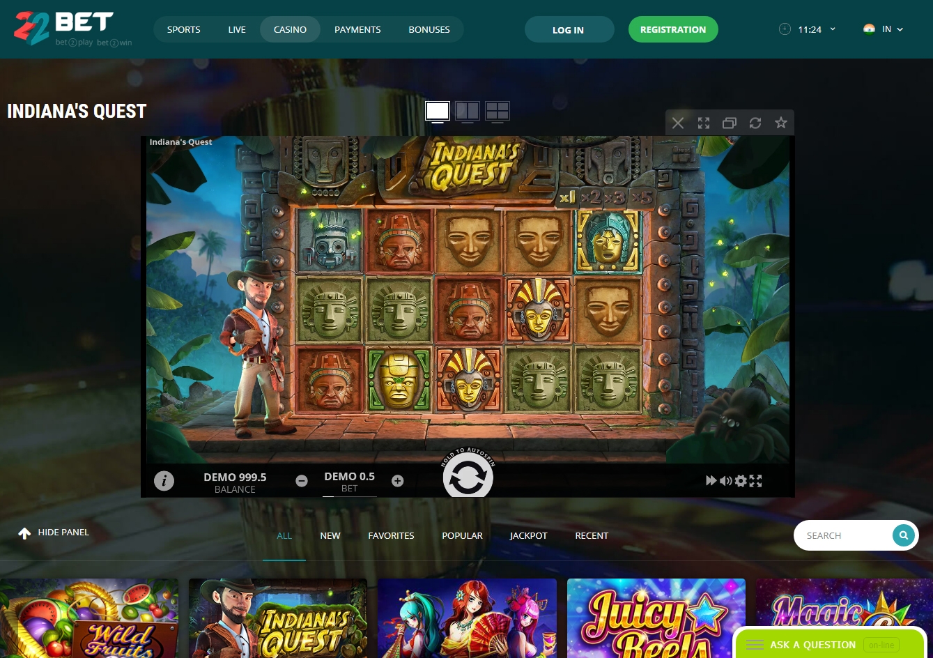 22bet Casino Slot