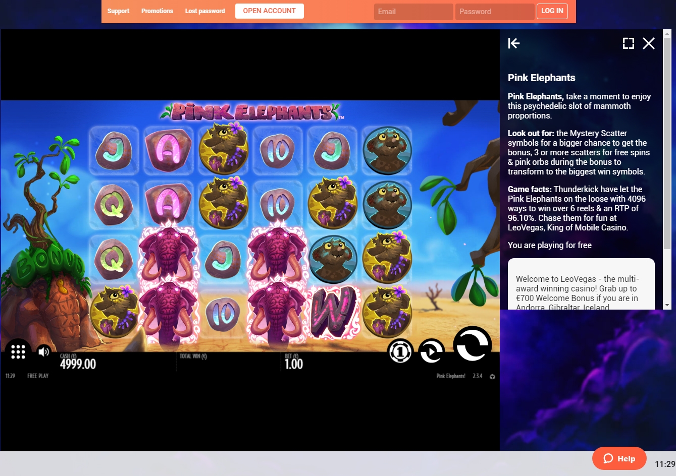 LeoVegas Casino Slot