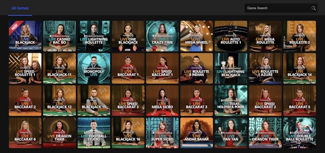 Spin Live Casino Games