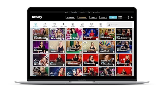 Betway homepage