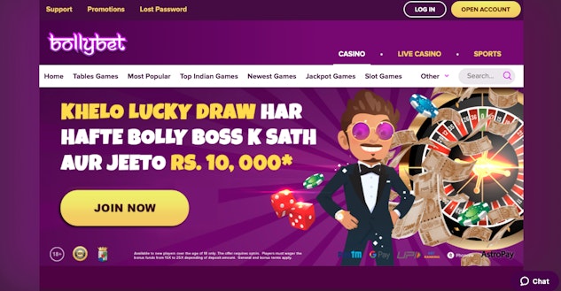 Bollybet homepage