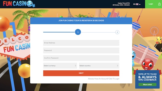 Fun casino registration 1