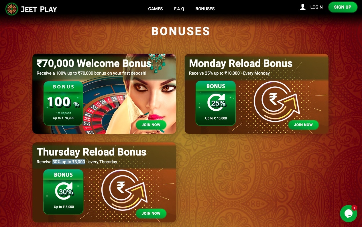 Jeetplay bonus